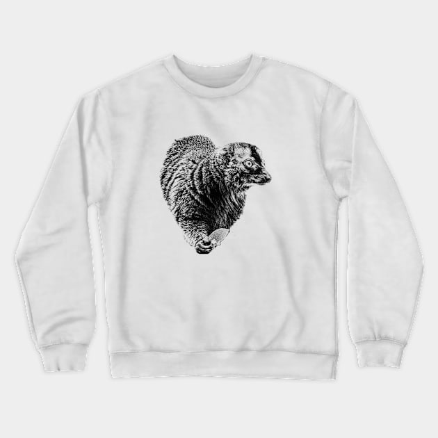 Lemur Crewneck Sweatshirt by Guardi